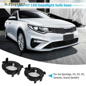 H7 LED Headlight Bulb Base Adapter Holders for Car Headlamp Assembly Replacement Durable Material