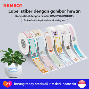 Kertas Label Warna Berkualitas Tinggi untuk Mesin Label NIIMBOT D11/D110/D101/H1S Label Termal Berkualitas Tinggi dengan Pencetakan Jelas dan Kustomisasi