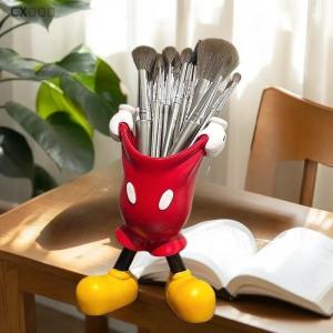 CX🎄💓💥 Disney Mickey quần bút chủ phim hoạt hình bút chì văn phòng phẩm trang điểm bàn chải lưu trữ ống máy tính để bàn trang trí sinh viên cô gái Quà Tặng