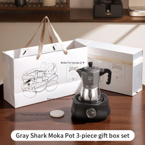 BINCOO Mocha Pot Set Gift Box Coffee Pot Household Electric Stove Set Italian Concentrate Extraction Coffee Pot