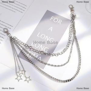 [COD] Home Base Punk Fashion Star Waist Chain Simple Tassel Pants Chain Personalized Hip Hop Multilayer Waist Chain Clothing Accessories Gifts