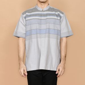 (BONUS DUS) Baju Kemko Pria Lebaran 2025 / Hem Muslim Cowo / Atasan Taqwa Muslimin MOERBA Lengan Pendek 19D243503