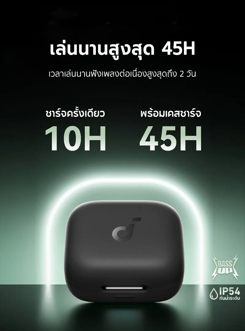 Soundcore R50i /R50i NC (P30i) หูฟังบลูทูธ สายหูฟังไร BassUp หูฟังไร้สาย บลูทูธ 5.3 EQ และกันน้ําระดับ IPX5, Game Mode