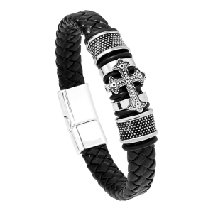 Genuine Punk Leather Bracelet For Men Personality Vintage Jewelry