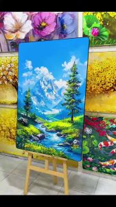 Tranh Thiên Nhiên Núi Rừng Phương Tây Tranh Phong Cảnh Tranh Canvas Tranh Tráng Gương Tranh Decor