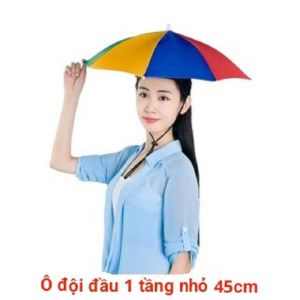 Ô Đội Đầu Đi Câu 2 Tầng ô dù câu cá cao cấp