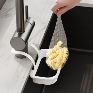 Durable Sink Filter Hanging Drain Strainer Prevents Clogging Food Waste Catcher Kitchen Sink Organizer