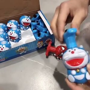 Cartoons LED Spinning Top Flashing Light Music Launcher Glow At Night Rotating Kid GIft Toys