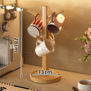 GOFIDIN 4/6 móc treo Giá đỡ cốc cà phê Hình dạng cây Tiết kiệm không gian Giá treo cốc trang trí Đa chức năng Giá treo cốc Trang trí nhà cửa