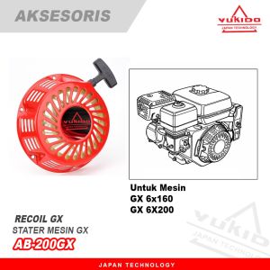 Gx160 Besi Recoil Starter Tarikan Engkol Mesin Gx160 Gx200 Honda 5.5Hp 6.5Hp promo