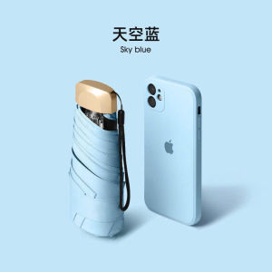 Ô Gấp Gọn Mini Ô Đi Mưa Nắng Chống Tia UV Chống Thấm Gấp Gọn Tiện Lợi