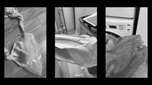 2-in-1 Shoe Dry Bag for Sneaker Dry & Wash Dual-zone Sneaker Dryer Bag w/Elastic Straps Door Shoe Laundry Bag for Washer & Dryer Shoes Cleaning Thickened Mesh Laundry Bag for Home Travel Essentials