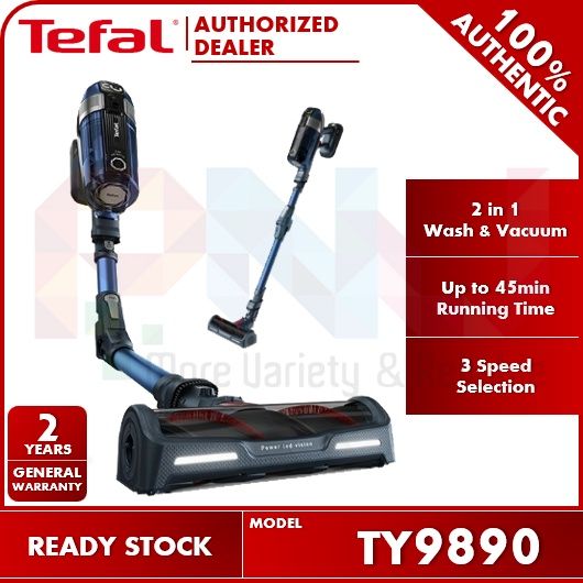 Tefal 2 in 1 Cordless Handheld Stick Vacuum Cleaner Mop Function x