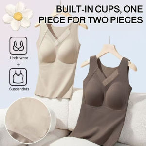 Vest Warm womens tops fall and winter nonmarking tops