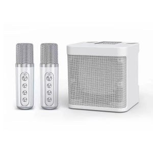 ลำโพงบลูทูธคาราโอเกะ พร้อมไมค์ไร้สาย 2 ตัว เสียงสเตอริโอ 3 มิติ พกพาไปงานปาร์ตี้ได้ ใช้งานต่อเนื่องหลายชั่วโมง