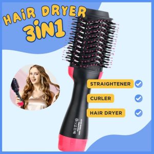 XIAOMI Hair Dryer Brush Comb Styling Straightener Curly 3 in 1