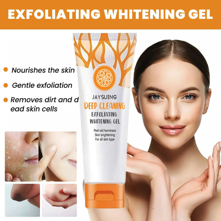 50g Deep Cleaning Jaysuing Exfoloating Whitening Gel Acne Dark Skin 