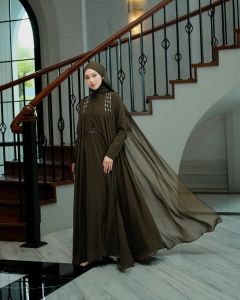 COD Haneen Abaya Ceruty Babydoll Payet Dress BUSUI Wanita Terbaru 2024 Kekinian Gamis Kondangan Murah