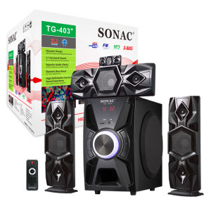 TG-403 3.1 With Bluetooth / SD / USB/FM Multimedia Noise reduction Desk Speaker W/ Subwoofer