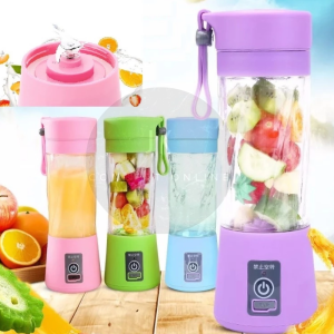 JK USB Rechargeable Portable Juice Glass Smoothie Blender Mini Fruit Blender (6 Blades)