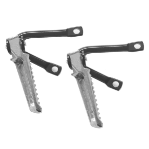 2 cái gác chân xe máy skidproof tấm kê chân đường cao tốc footpegs Hợp kim nhôm xe máy phần gấp phía sau bàn đạp