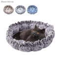 HEAVEN Plush Winter Cat Kennel Soft Cloth Cat Soft Bed Practical Warm Cat Pumpkin Nest Kitten. 