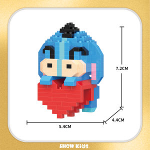 ของเล่นตัวต่อ บล็อกอาคาร 3D สัตว์น่ารักตัวการ์ตูนของเล่นสำหรับเด็ก