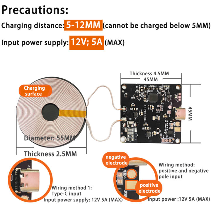 15MM long distance 15W wireless charging mobile phone charger