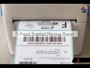 3-Proof Thermal Label Paper Roll Airway Bill Courier Barcode Sticker Shipping Reciept Kertas Kurier Kod Bar Resit不干胶打印纸