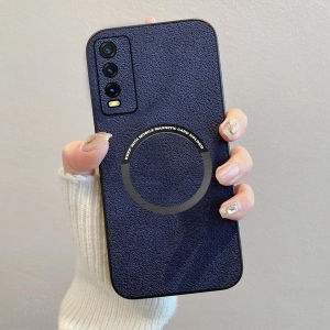 Promo Case Vivo Y20 / Y20S / Y12S / Y20i Softcase Luxury Magsafe Leather Magnetic