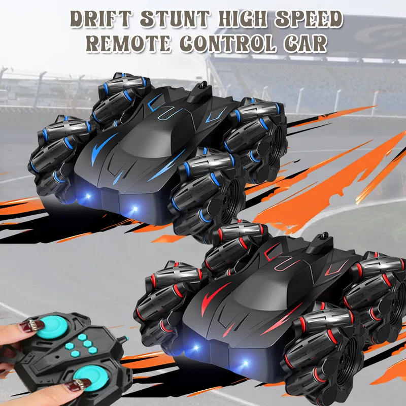 GOOGOO BIRD Drift Stunt High Speed Remote Control Car 360-Degree Rotating Double-Sided Twisting Function Kereta Kontrol Mainan Budak Lelaki Murah