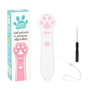 Cat Chasing Laser Toy Laser Pointer Pen LED Light 5 Pattern + Red Dot (Requires battery)