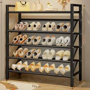 4/5Layer Shoe Rack Organizer Metal Shoe Rack Storage Mesh Storage Shelf Shoe Organizer Space Saver lalagyan ng sapatos bakal
