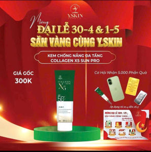 Kem chống nắng dưỡng da Collagen X5 Hàng chính hãng Y.SKIN (size 50g)