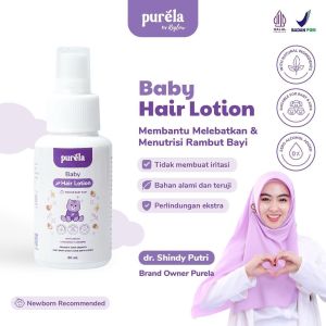Purela By Reglow HAIR LOTION Vitamin Perawatan Rambut Bayi dan Anak Rambut Lebih Kuat Hitam Berkilau Rambut Tumbuh Cepat dan Lebat BPOM