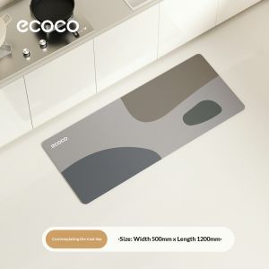 SR99. ECOCO Diatom Mud Kitchen Mat Absorbent Floor Mat Anti Slip Quick Dry Waterproof Oil Proof Rug