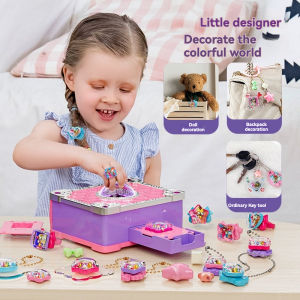 (SG Ready) DIY Do It Yourself Handmade Kids Jewellery Making Kit Ring Bracklet Pendant Child Handcrafts