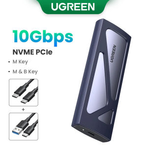 UGREEN M.2 NVMe SSD Enclosure Dual Protocol NVMe SATA to USB 3.1 Gen2 10 Gbps NVMe PCI-E M.2 SSD Case Support UASP For Hard Disk