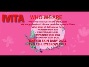 IVITA 100% Full Silicone Reborn Doll Wholesale Realistic Baby Toys Lifelike Newborn Baby DIY Painted Dolls Kit for Children Gift