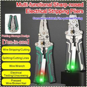 เครื่องมือปอกสายไฟ มีความแข็งแรงสูง ฟังก์ชั่นการตัดด้าย ไม่ทําให้แกนลวดเสียหาย การวัดกําลัง เชื่อถือได้