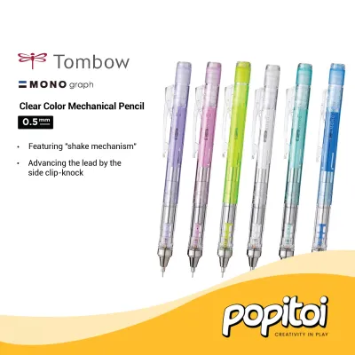 Tombow Mono Graph CLEAR Color Mechanical Pencil Pensil Mekanik 0.5 mm