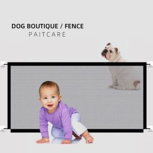 FLAIRBOX พกพาสะดวกดี สะดวกสบายๆ ผลิตภัณฑ์ดูแลที่ปลอดภัย รั้วป้องกันป้องกัน ตาข่ายแบบตาข่าย ผ้าก๊อซ ทนทานต่อการใช้งาน ประตูนิรภัยสำหรับเด็ก ความปลอดภัยประตูสัตว์เลี้ยง รั้วกั้นเด็ก อุปกรณ์สำหรับเด็ก