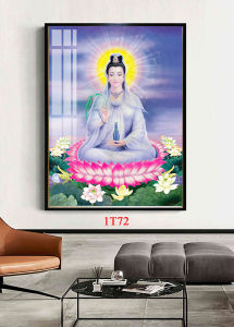 Tranh phật quan âm bồ tát treo tường tráng gương