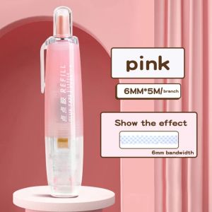 FUTUI Double-sided Adhesive Press Spot Glue Pen High Viscosity Large Capacity Correction Tape Glue Tape Quiet Correction Tape Stationery Press-On Dot Glue Learning Tool