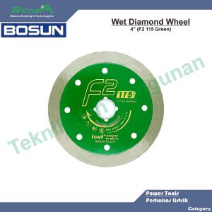 Diamond Wheel 4 Mata Potong keramik basah Bosun F2 4.0" 115