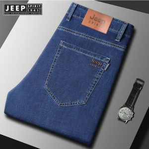 Jeep Spirit 1941 Estd Mens Jeans Mens Casual Pants Mens Taper Jeans Elastic Slim Mens Casual Oversized Jeans