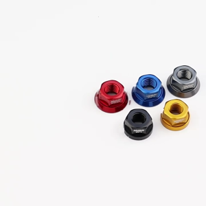 Aluminum Alloys Bike Bike Wheel Axles Nut Bolt Flanges Before Rear Wheel Lock Screw for Fixed Gear Mountain Bike