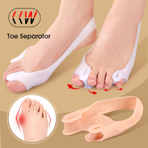 CCW 2Pcs=1Pair New Protective Toes Separator Suitable Bunion Corrector Material Soft Gel Straightener Spacers Stretchers
