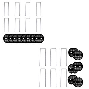 Ground Anchors Pegs Rust Resistant U Shape Stakes Fence Stake Sod Pins Great for Garden Fleece Barrier Fabric and Tents