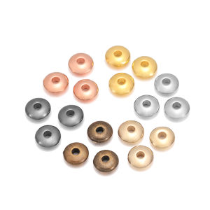 St.kunkka 200ชิ้น/ล็อต6-8Mm CCB ลูกปัดกลมลูกปัดมีรูที่มีเสน่ห์แบนสายคล้องแว่นตาลูกปัดสำหรับอุปกรณ์อุปกรณ์ทำเครื่องประดับ DIY